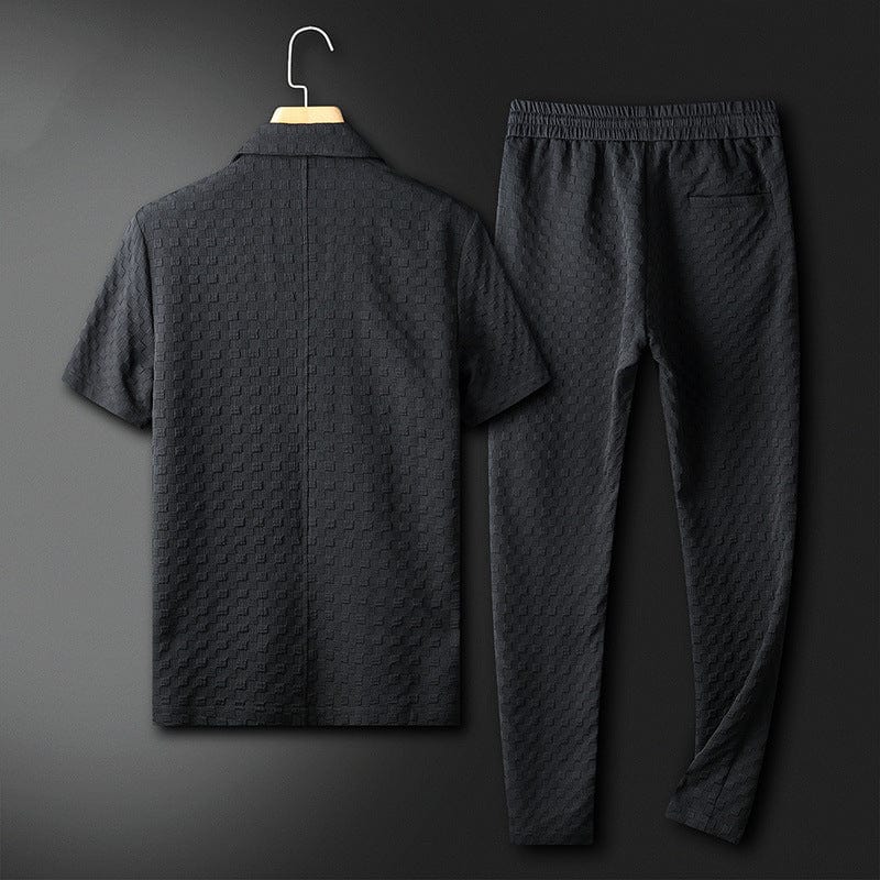 Merle - Elegante Sommerkleidung Für Herren - Eleganter Reverskragen & Bequeme Jogginghose