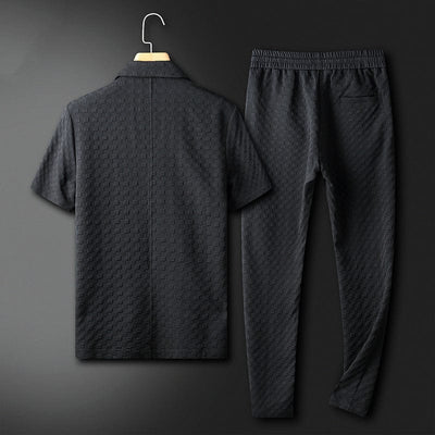 Merle - Elegante Sommerkleidung Für Herren - Eleganter Reverskragen & Bequeme Jogginghose