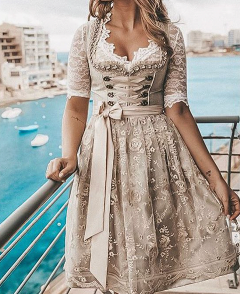 TRACHTIG ALINE - tracht für damen mit schürze und bluse