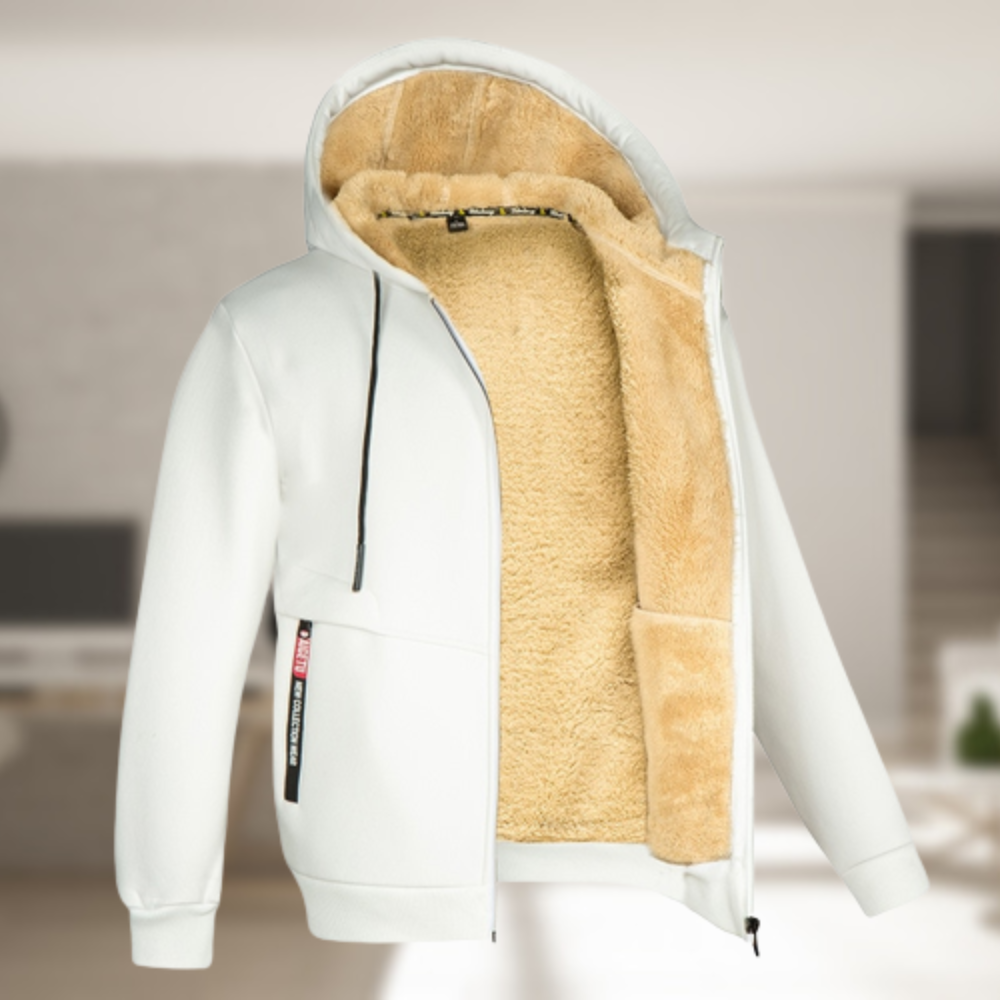 Mocarra | Lässige Herren-Kapuzenjacke mit Fleece-Futter