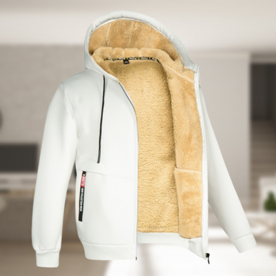 Mocarra | Lässige Herren-Kapuzenjacke mit Fleece-Futter