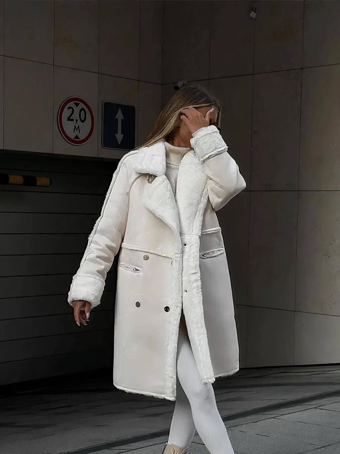 Mocarra | Winddichte Teddyjacke aus Wildleder