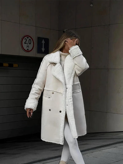 Mocarra | Winddichte Teddyjacke aus Wildleder