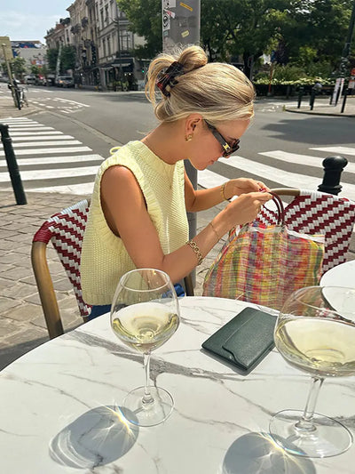 Mocarra | Stricktop gelb chic