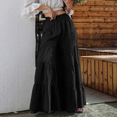 Mocarra | Bequeme, Lässige Hose Mit Weitem Bein