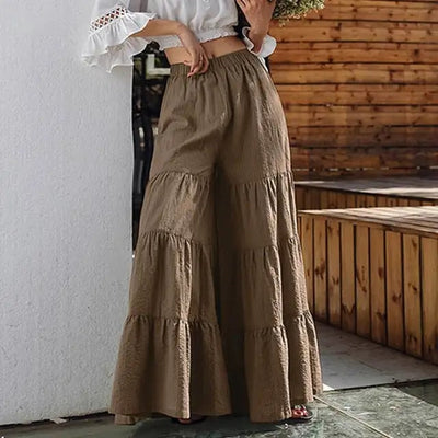 Mocarra | Bequeme, Lässige Hose Mit Weitem Bein