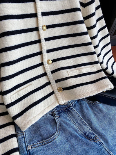 Mocarra | Strickjacke Mode lange Ärmel lässig kurze Tops