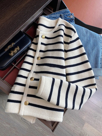 Mocarra | Strickjacke Mode lange Ärmel lässig kurze Tops