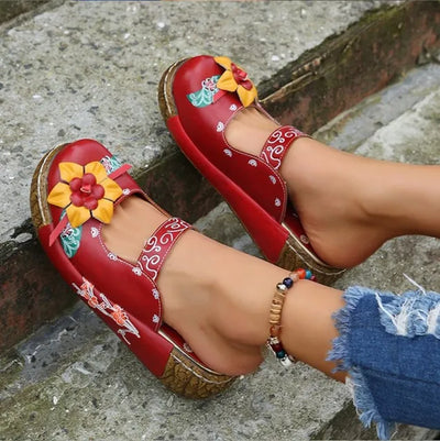 Mocarra | 3D Blume Design modische Sandalen