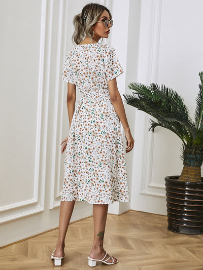 Marion - Elegantes Sommerkleid mit Blumendruck