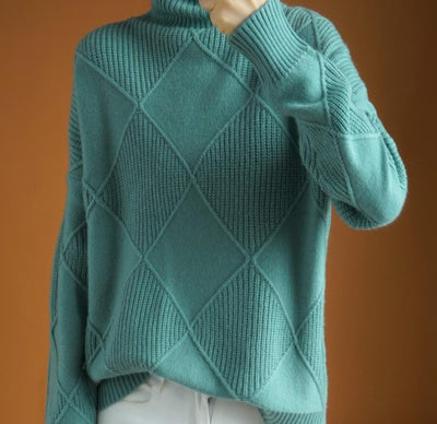 Mocarra | Rollkragenpullover aus Kaschmir mit Waffelmuster