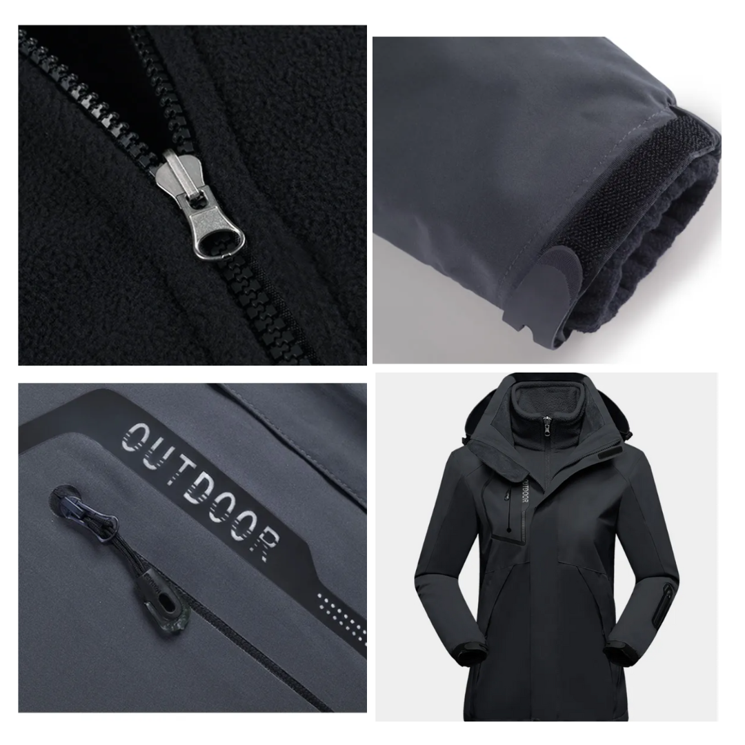Mocarra | Outdoor-3-in-1-Wetterschutzjacke für Frauen