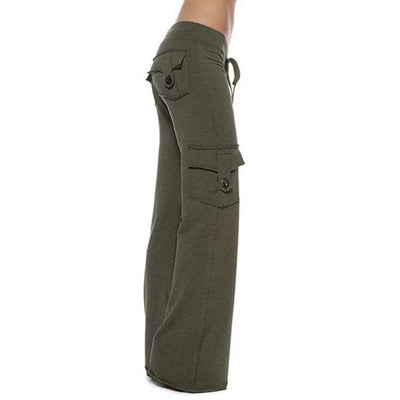 Mocarra | Elastische Cargo-Hose mit weitem Bein