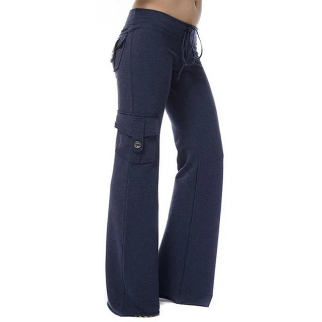 Mocarra | Elastische Cargo-Hose mit weitem Bein