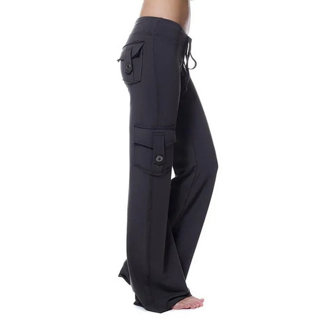 Mocarra | Elastische Cargo-Hose mit weitem Bein