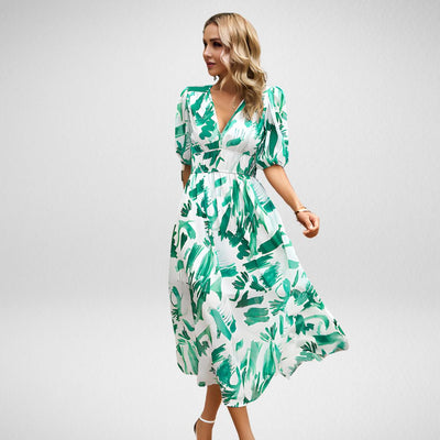 MONIA | CHARMING KLEID MIT V-AUSSCHNITT