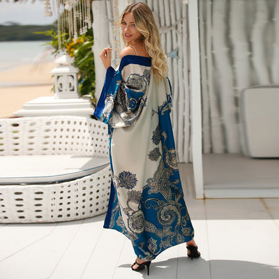 Mocarra | Chic Mode Bohème Langes Kleid Retro Style