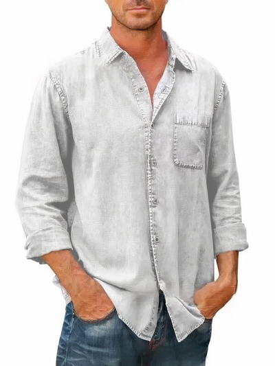 Conor - Langärmeliges Denim-Hemd