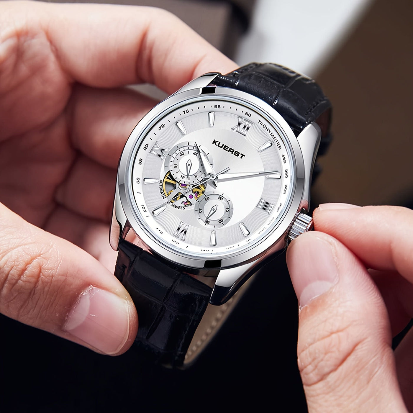 Thatcher - Automatische Mechanische Uhr Grau
