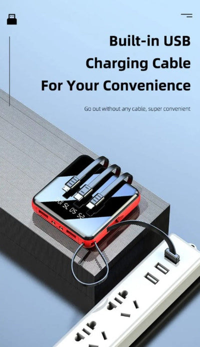 PowerBank™ - Mini Power Bank 4-Kabel 20000 mAh