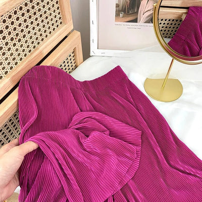 ANGELICA - Lässige Hose mit geradem, weitem Bein