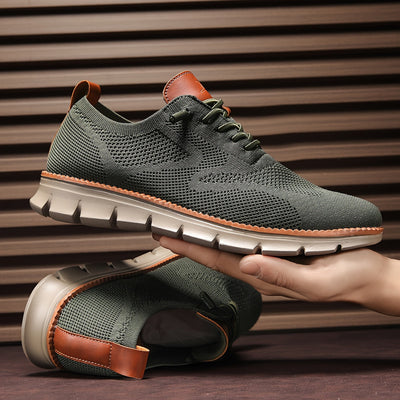 Harris - Karamellfarbene Strick-Sneaker für Herren