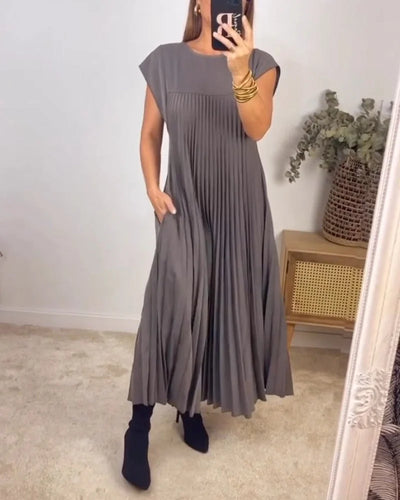 Mocarra | Boho Falten Maxi Ohne Ärmel