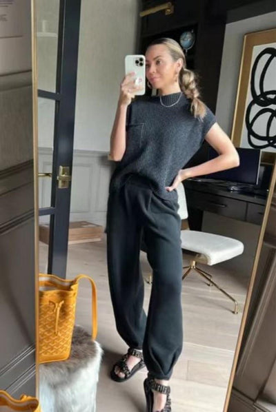 Mocarra | Luxus Damen Casual Zweiteilige Outfits mit Taschen