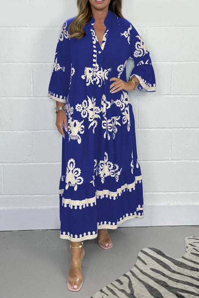 Mocarra | Lässiges Bedrucktes Boho-Kleid