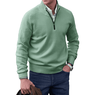 Mocarra | Eleganter Kaschmir-Gefühl Pullover mit Reißverschluss