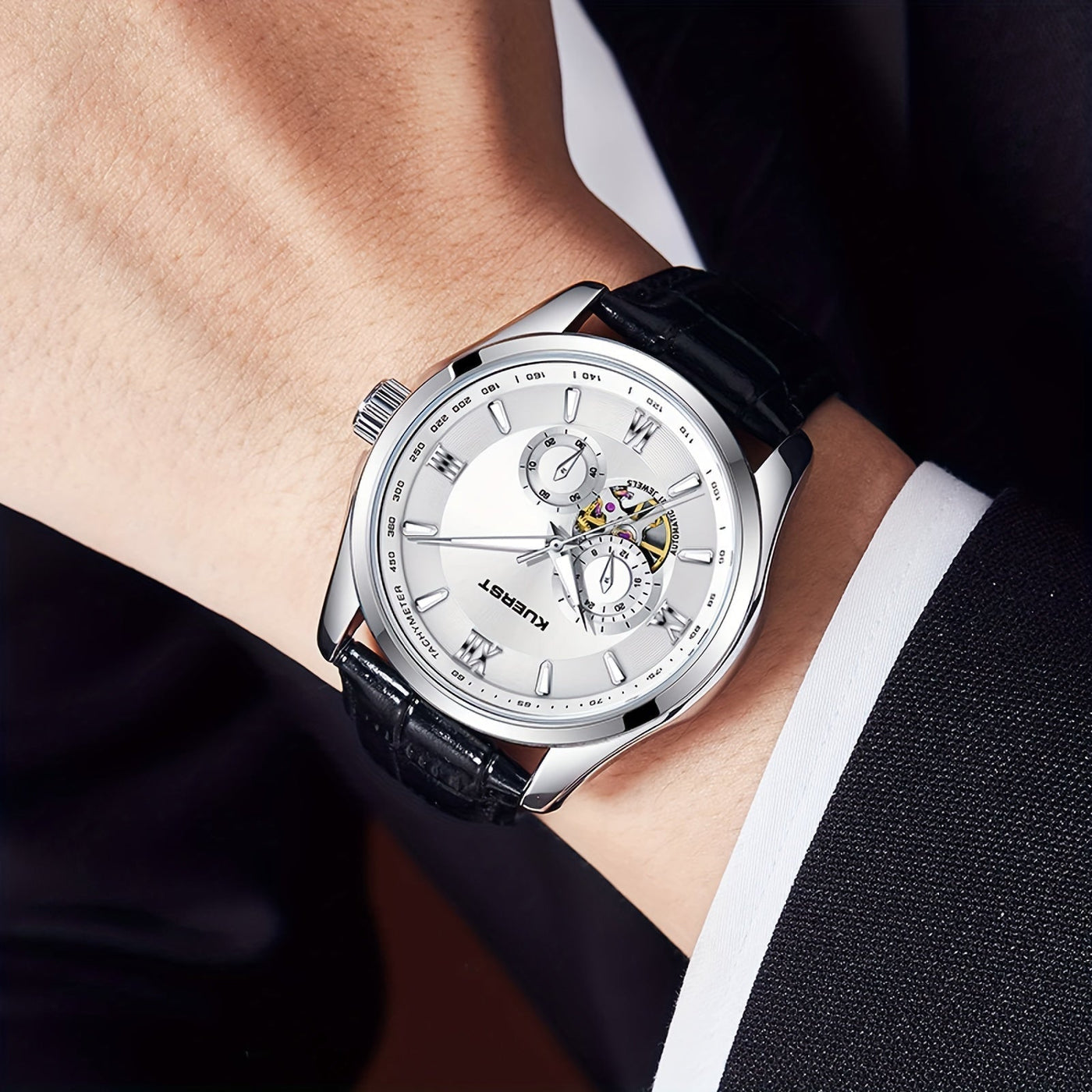 Thatcher - Automatische Mechanische Uhr Grau