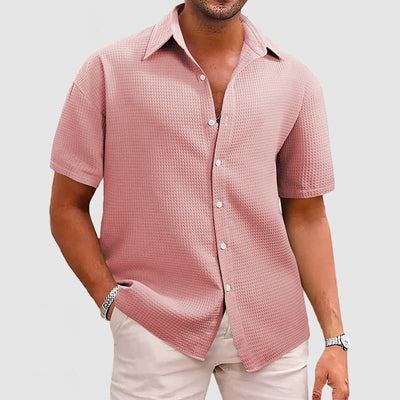 Landon - Elegantes & Komfortables Herren Hemd im Waffel-Strickmuster
