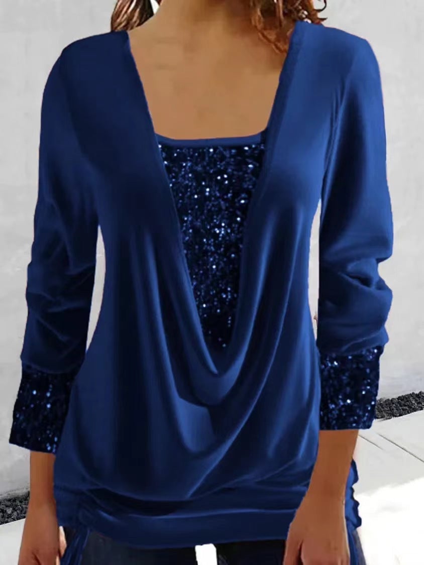 Mocarra | Samt-Glitzer-Top