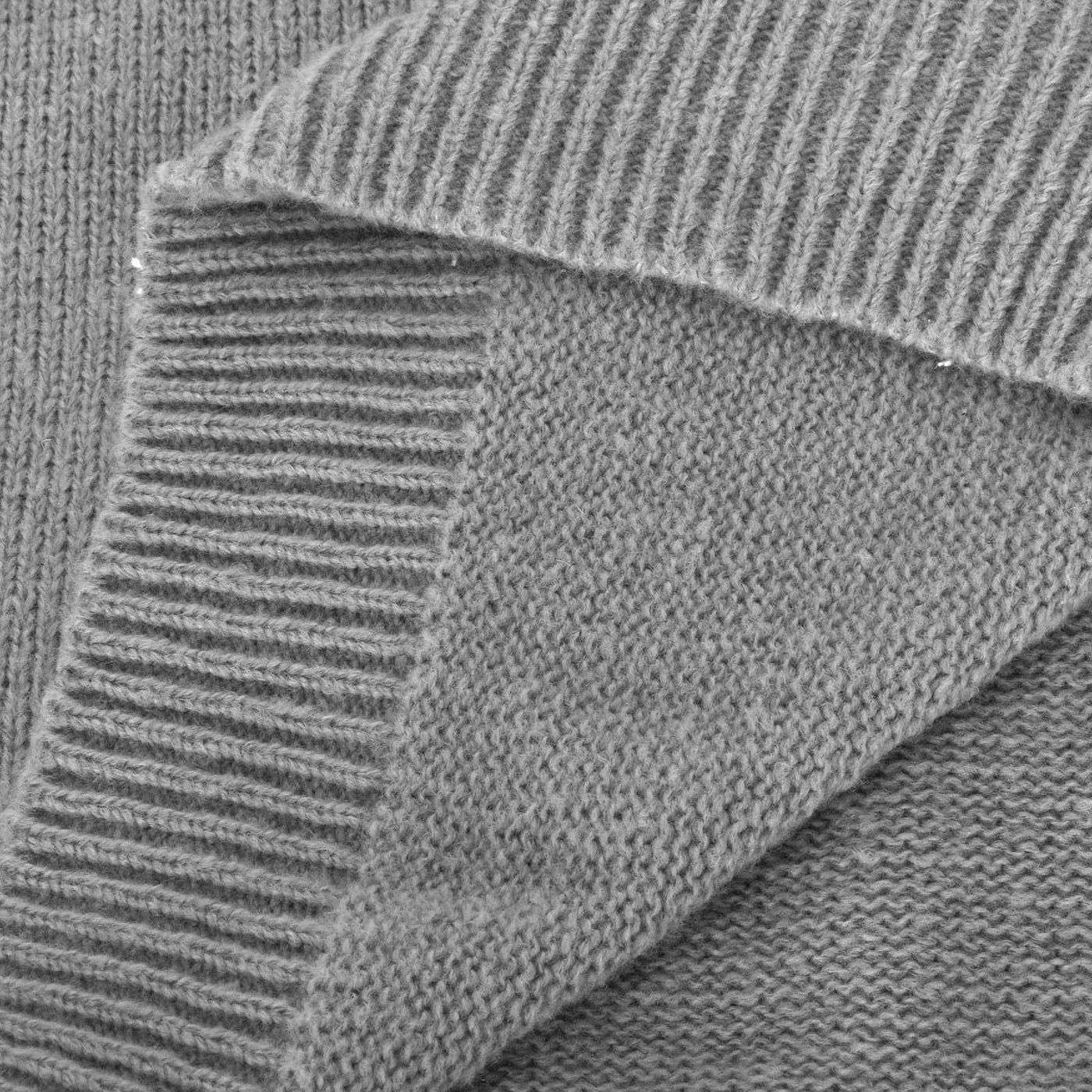 CORDULA - Doppeltaschen dick gestrickter Pullover mit Knöpfen und Kapuzen-Strickjacke