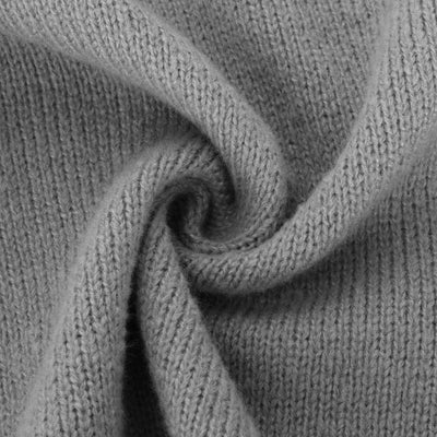 CORDULA - Doppeltaschen dick gestrickter Pullover mit Knöpfen und Kapuzen-Strickjacke