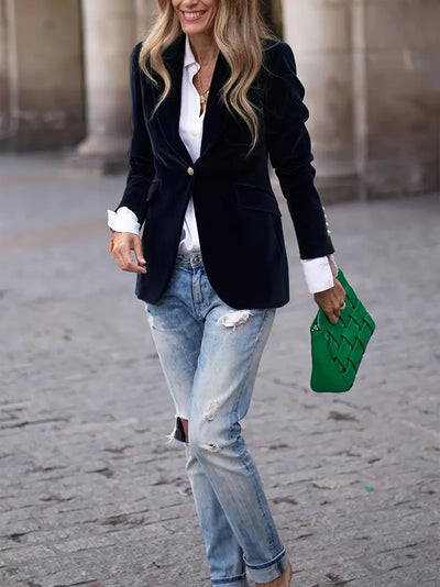Nomiki | Stylischer Damenblazer für Herbst und Winter
