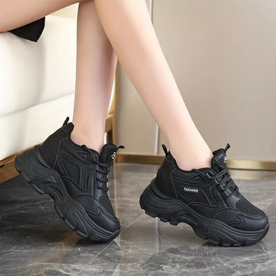 Mocarra | Weiße Klobige Plateau-Sneakers