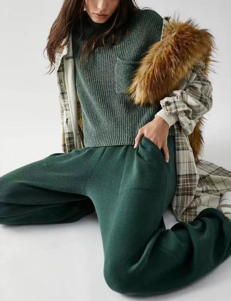 Mocarra | Luxus Damen Casual Zweiteilige Outfits mit Taschen