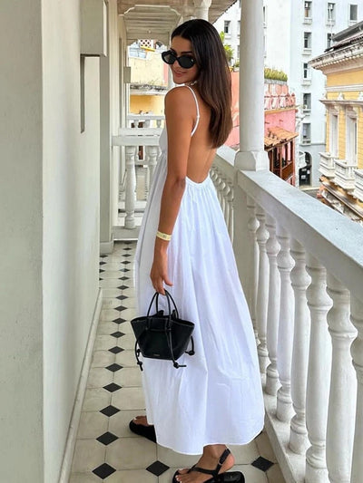 Mocarra | Sommerfreiheit: Rückenfreies Maxikleid für Frauen