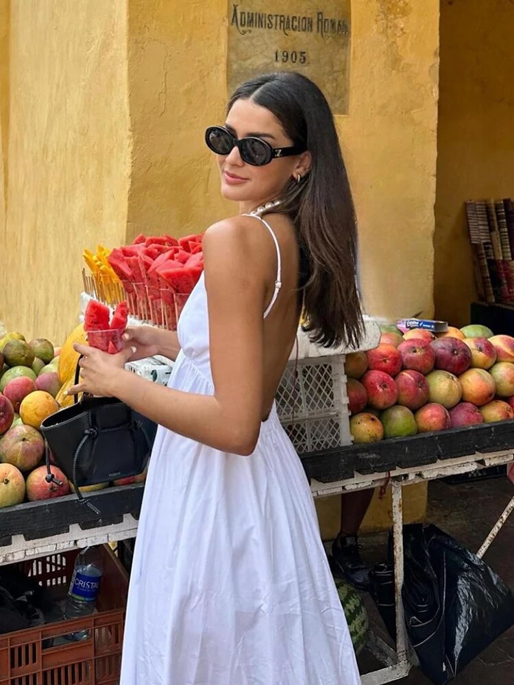 Mocarra | Sommerfreiheit: Rückenfreies Maxikleid für Frauen
