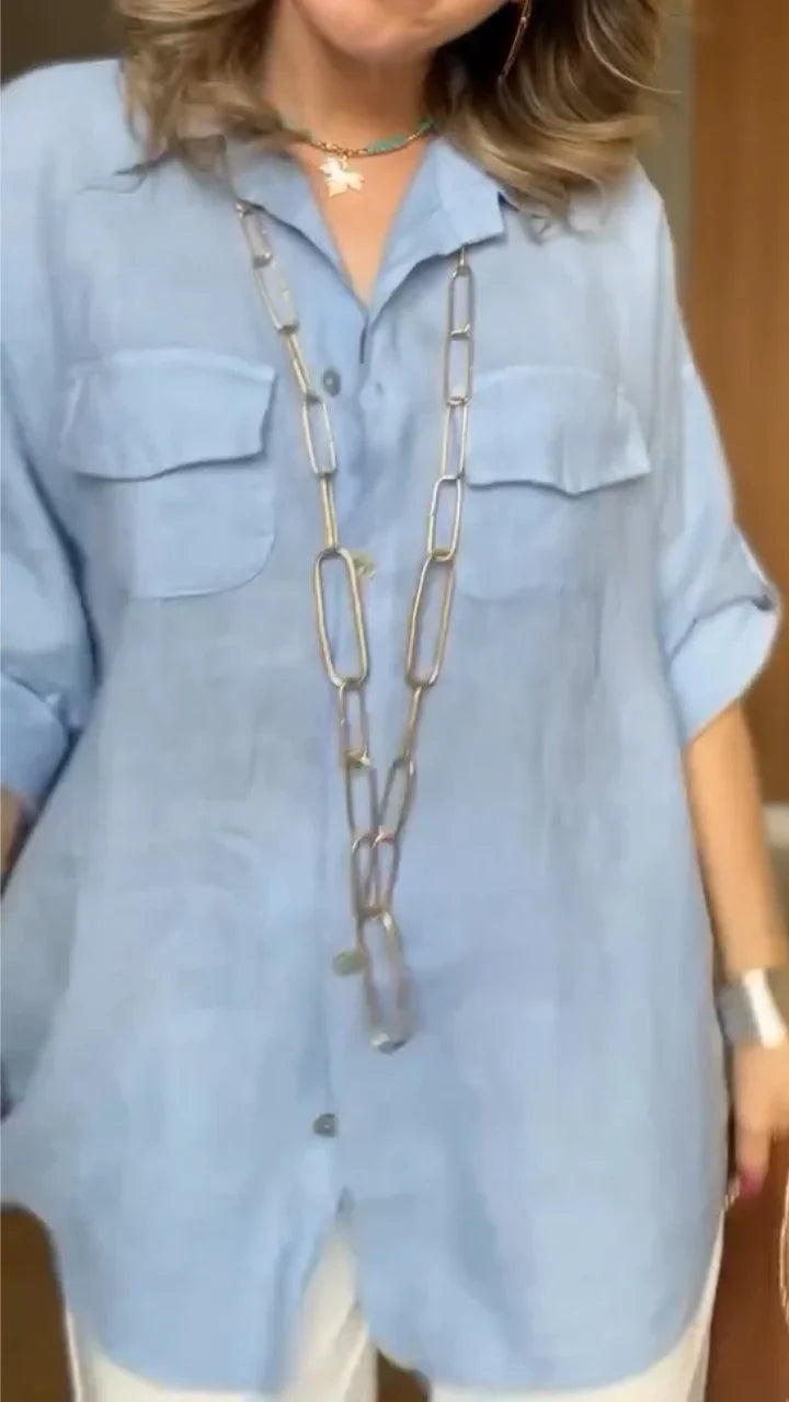 Mocarra | Sommer Revers Atmungsaktiv Langarmshirt