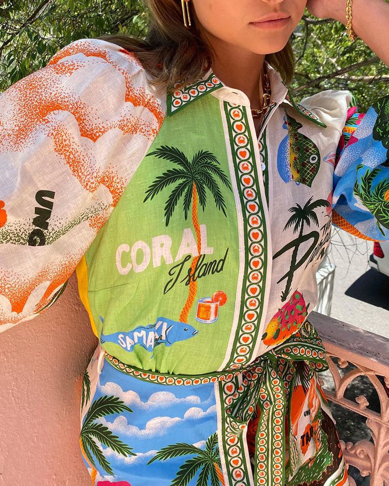 Mocarra | Sommerurlaubsdesign cover up Kleid