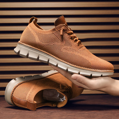 Harris - Karamellfarbene Strick-Sneaker für Herren