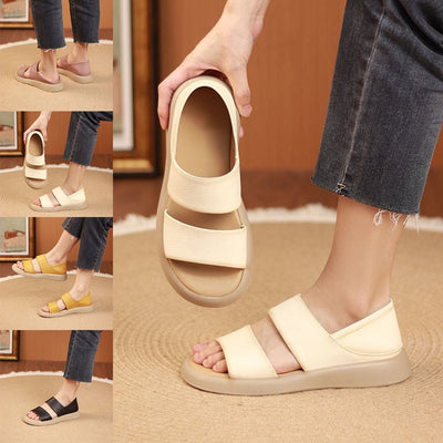 Mocarra | Neue Ledersandalen mit Dicker Sohle