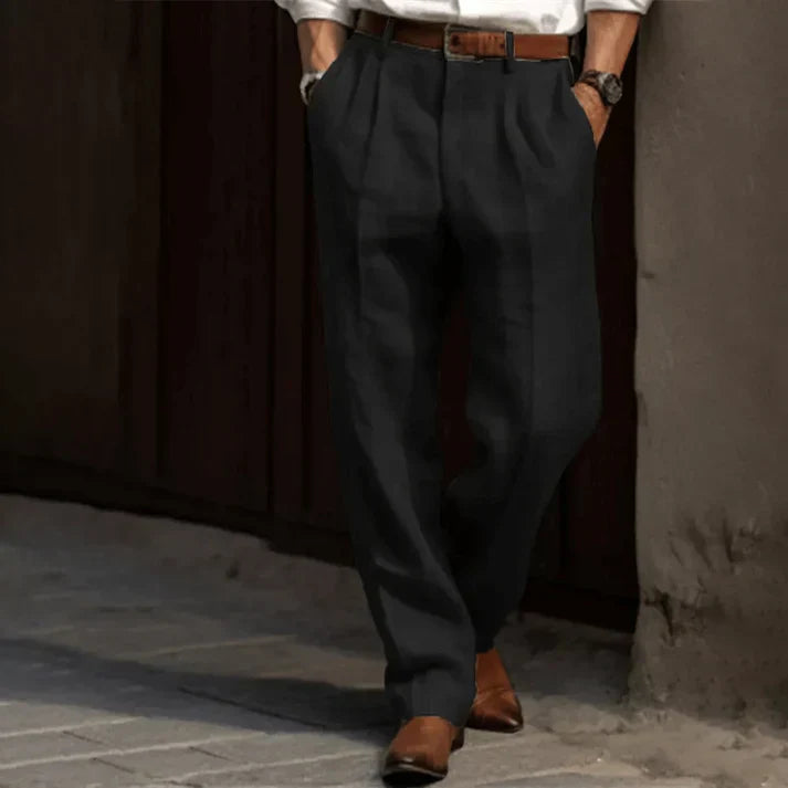 Harold - Elegante Herren Hosen - Retro Nadelstreifen Für Büro & Freizeit