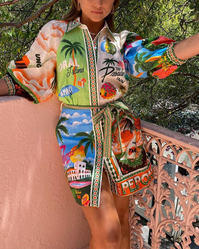 Mocarra | Sommerurlaubsdesign cover up Kleid