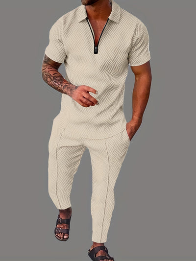 Anton - Schwarzes Set aus Oberteil und Hose