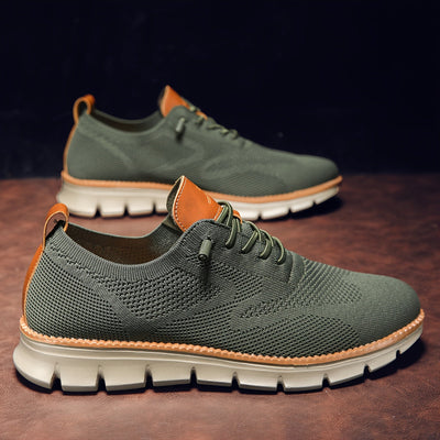Harris - Karamellfarbene Strick-Sneaker für Herren