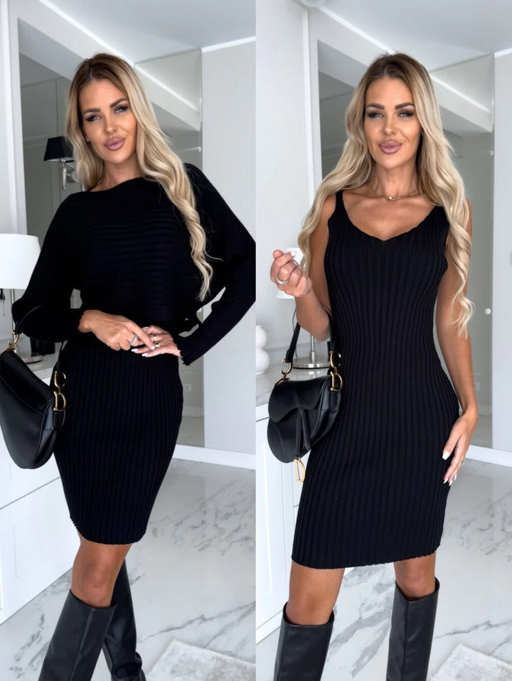 Mocarra | Ärmelloses Strickkleid mit Pullover