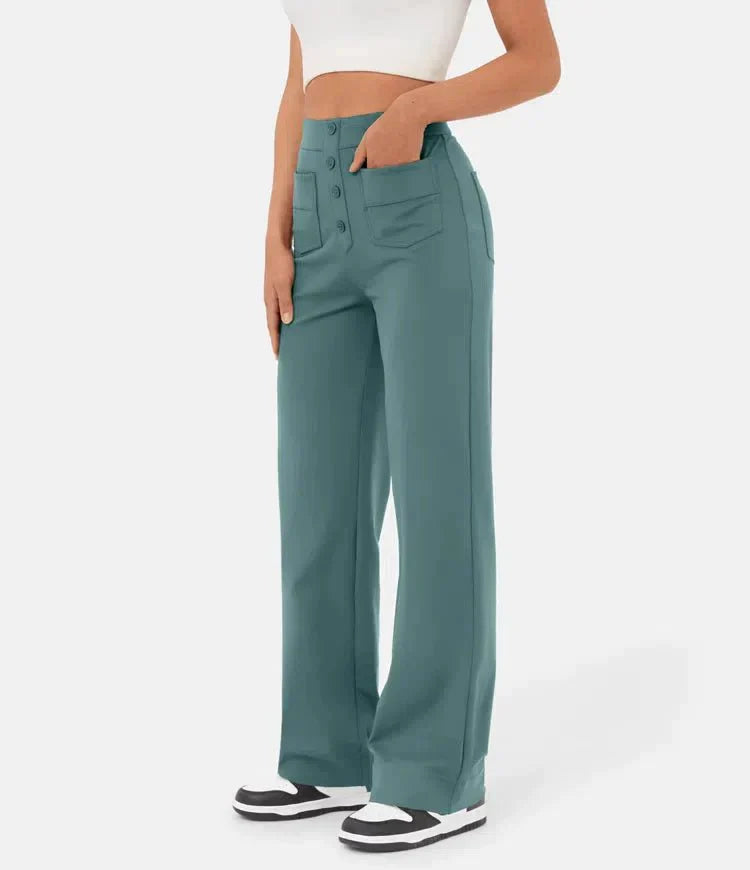 Mocarra | Geknöpfte Hose mit hoher Taille